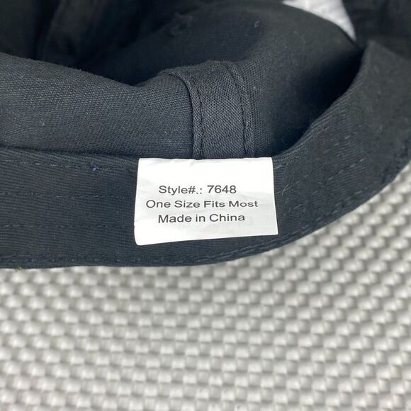 The Golf Father Dad Hat Cap Mens Black Embroidered Adjustable Strapback Outdoors - Picture 8 of 8